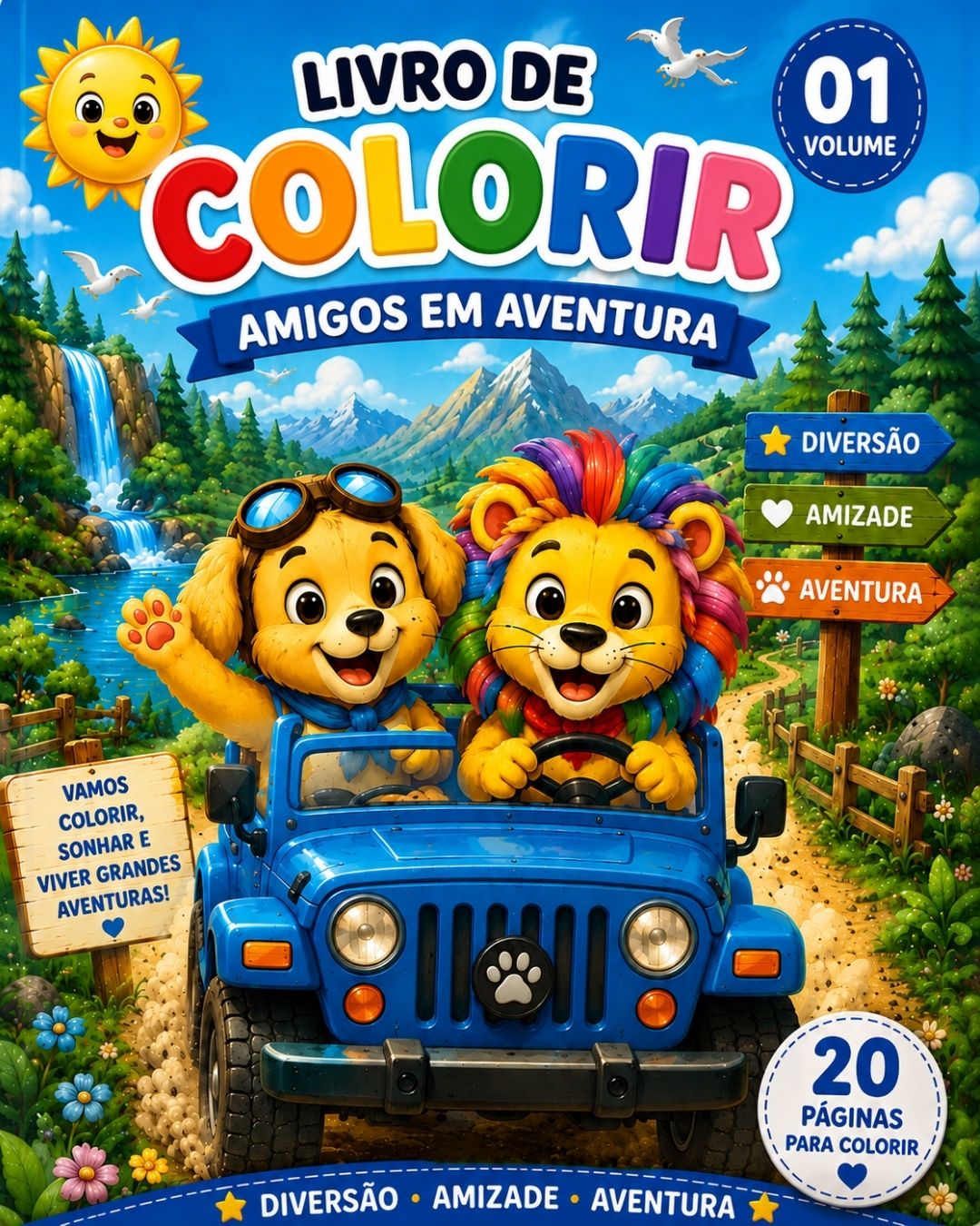 Capa do ebook Volume 01 — Amigos em Aventura