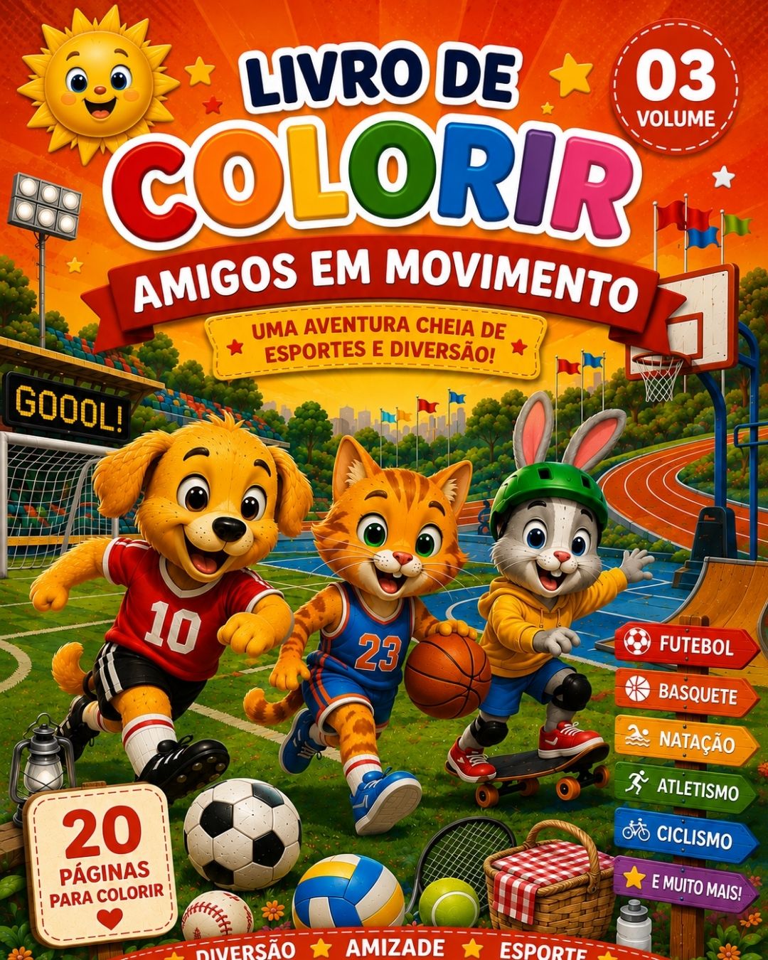 Capa do ebook Volume 03 — Amigos em Movimento