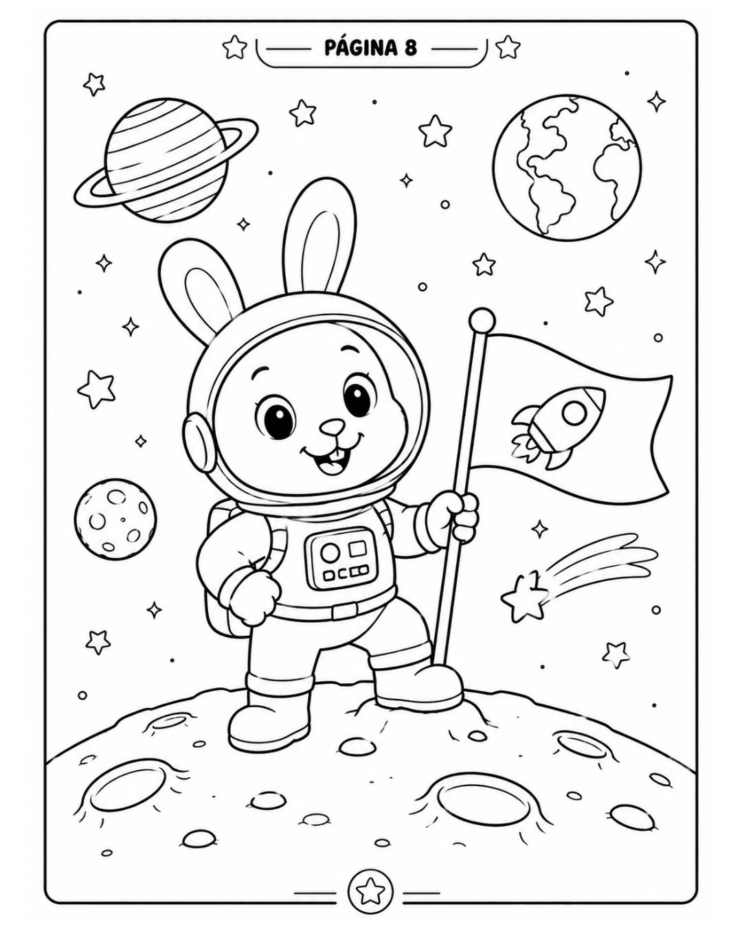 Segunda amostra de desenho para colorir do Volume 01