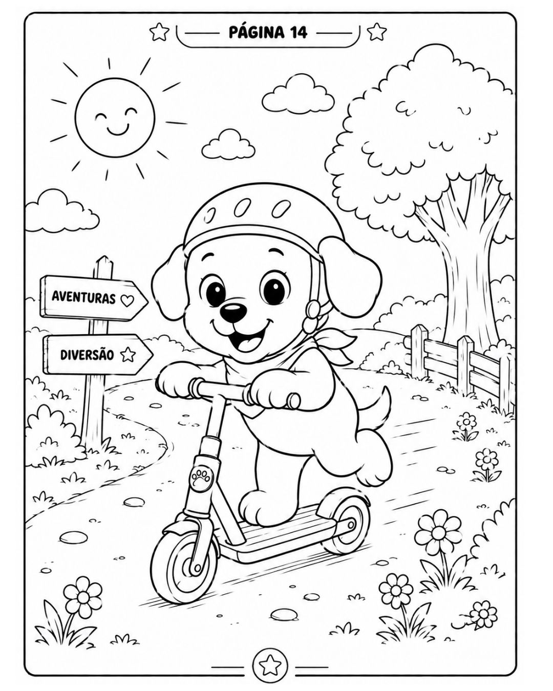 Terceira amostra de desenho para colorir do Volume 01