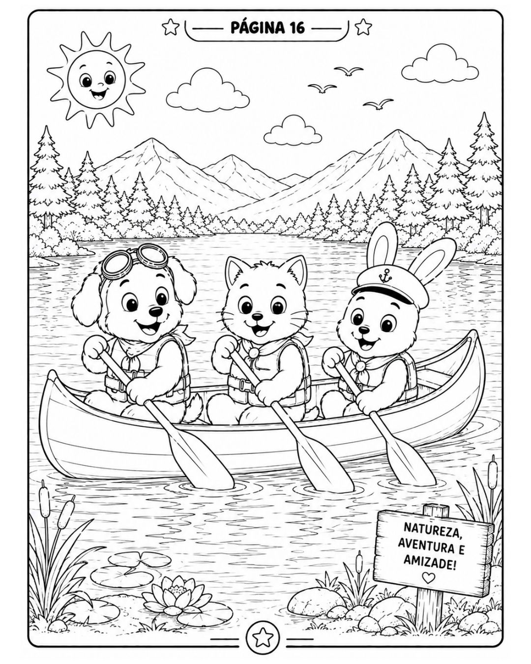 Amostra de desenho para colorir do Volume 02