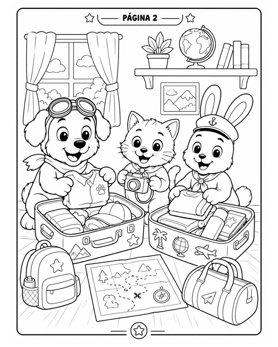 Segunda amostra de desenho para colorir do Volume 02