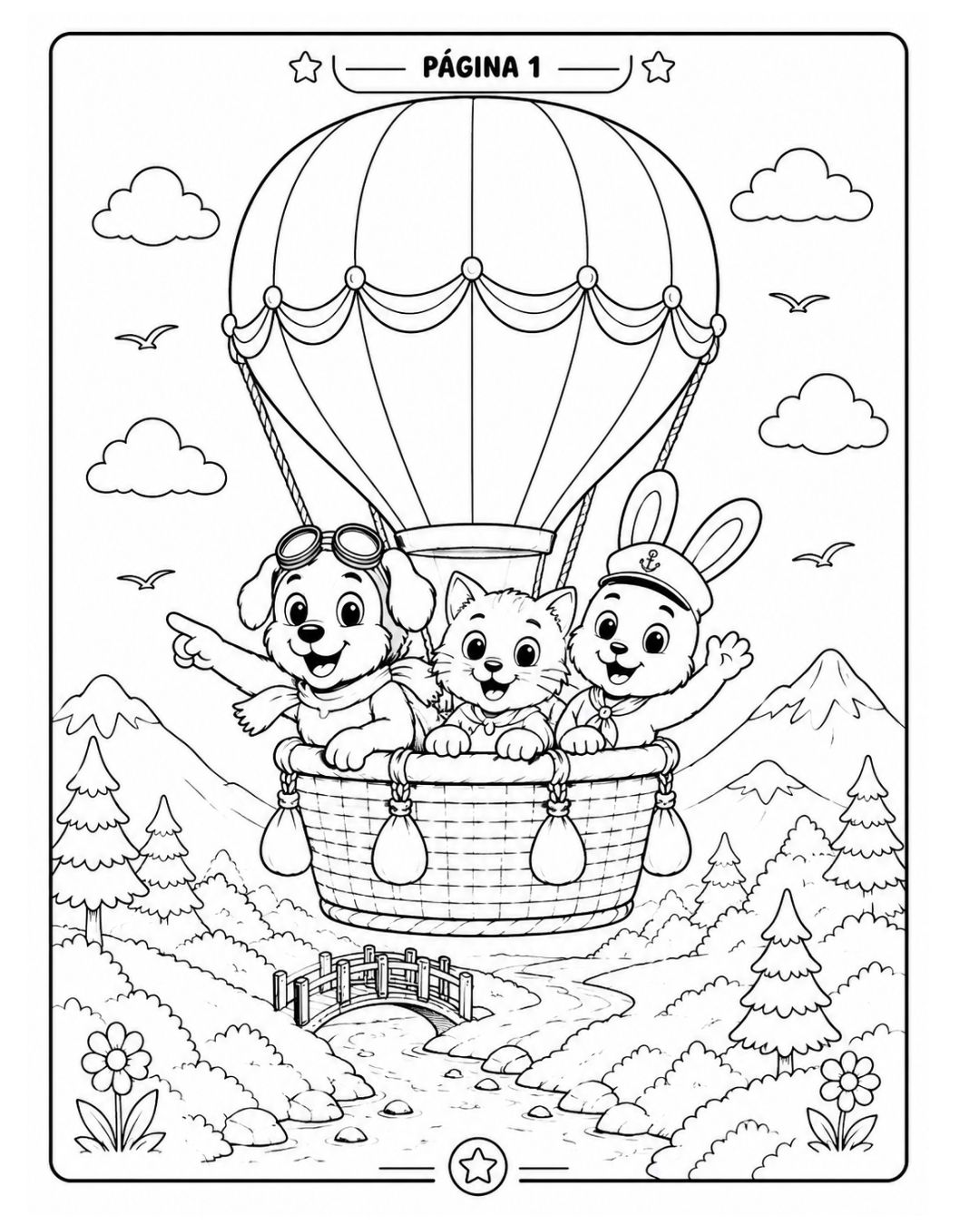 Terceira amostra de desenho para colorir do Volume 02