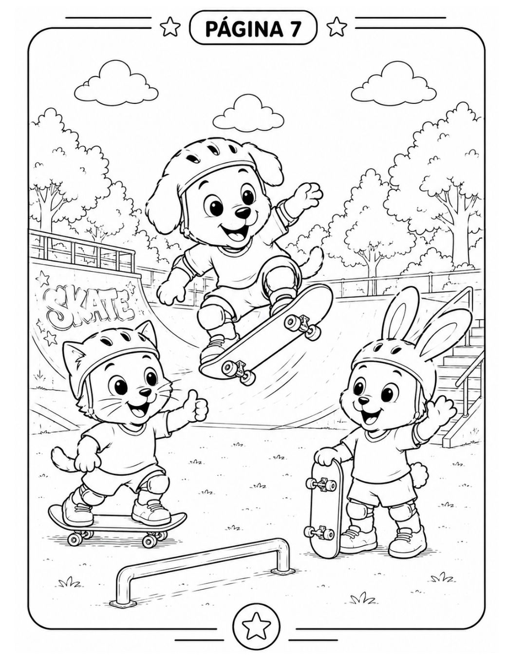 Segunda amostra de desenho para colorir do Volume 03